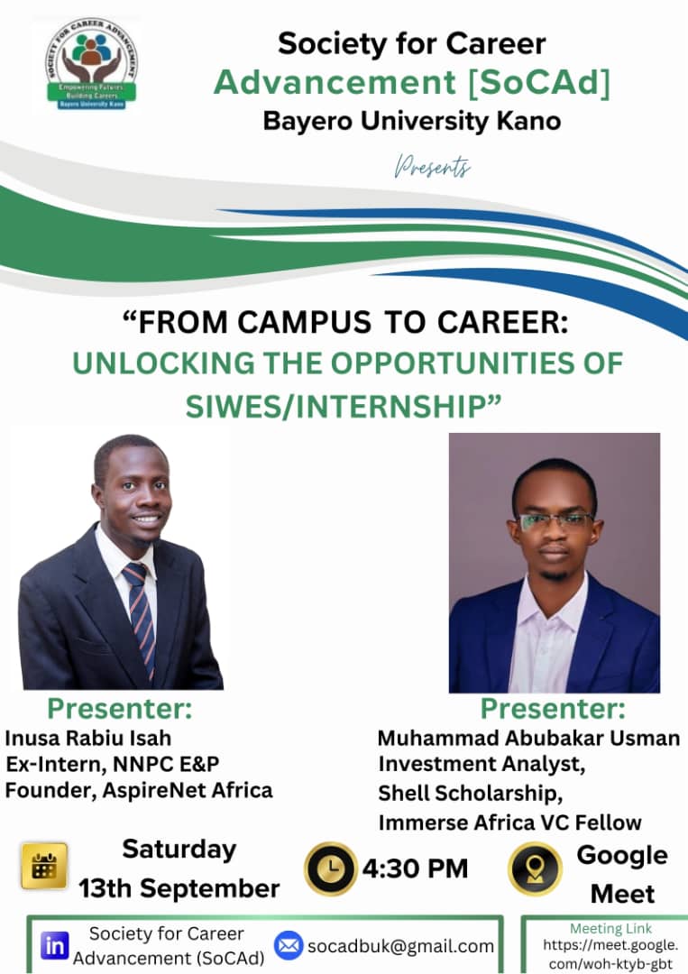 From Campus to Career: Unlocking the Opportunities of SIWES/Internship